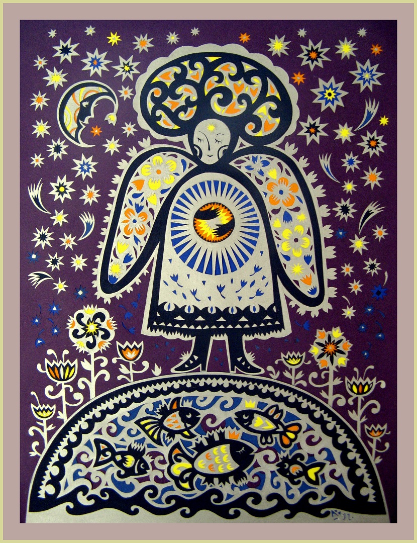 Фочук Ганна Сонце у руках2015папір витинання